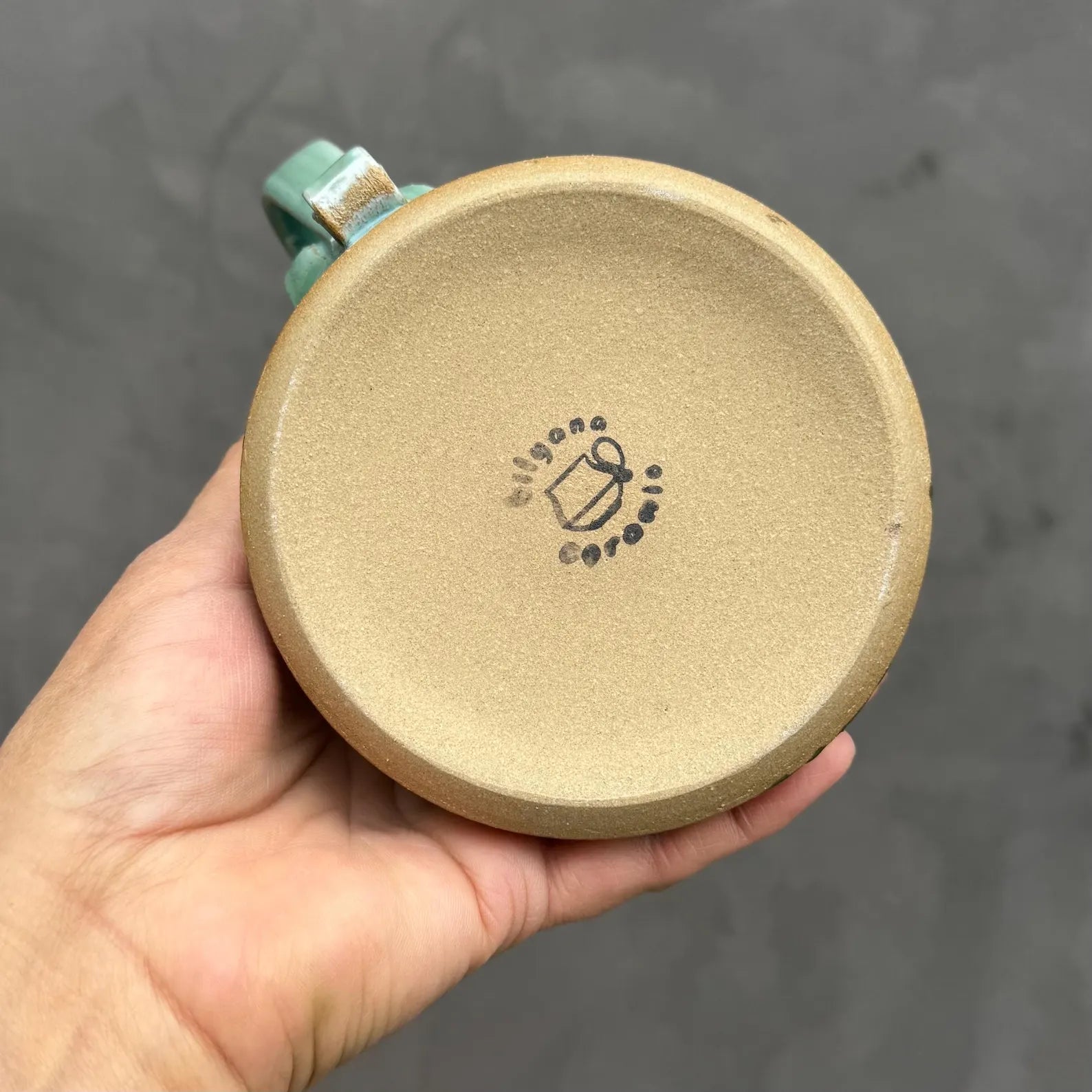 Handmade Pottery Mug: Wheel Thrown Ceramic Tulip Coffee Cup